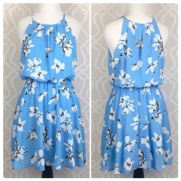 Althea Hibiscus Chiffon Flowy Dress - Picture 8 of 9